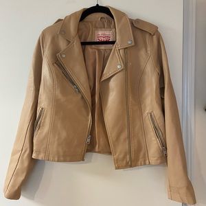 Levi’s Faux Leather Jacket Beige
